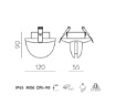 Immagine di Faretto Da Incasso Bianco Taglio di Luce Led 7w 3000k Spectra IP65 ACB