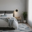 Immagine di Applique Comodino Con Spot Orientabile Led 3000k Panau Nero ACB