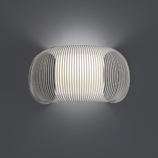 Immagine di Applique Decorativa Design Bombato Tessuto Bianco Mirta ACB