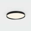 Immagine di Plafoniera Rotonda Minsk Nera 60 cm Led 39w Colore Luce Selezionabile ACB