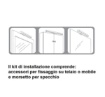 Immagine di Applique Cromo Da Specchio Led 4000k Dustin 49 cm IP44 ACB
