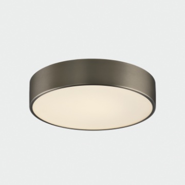 Immagine di Plafoniera Da Bagno Rotonda Dins Nichel 32 cm Led 24w CCT IP44 ACB