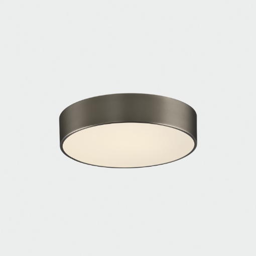 Immagine di Plafoniera Bimiessione Led 18w CCT IP44 Dins 26 cm Nichel ACB