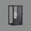 Immagine di Applique Antracite Giardino Cube Scatola Vetro 1xE27 IP54 ACB