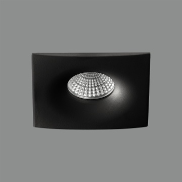 Immagine di Faretto da Incasso GU10 Quadrato Nero Doro 98 mm ACB