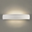 Immagine di Applique Curva Gesso Bianco 51 cm Alba 2xE14 Luce Sopra E Sotto ACB