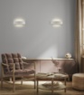 Immagine di Applique in Gesso Verniciabile Curva Alba 30 cm Biemissione 1xE14 ACB