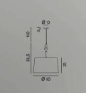 Immagine di Lampadario a Sospensione Ottone Con Paralume Avana 50 cm Abaco Perenz