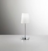 Immagine di Lumetto Cromato Con Paralume Cono Bianco Adam Perenz