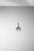 Immagine di Sospensione Sfera Vetro Grigio Specchiato 20 cm Lollipop Perenz