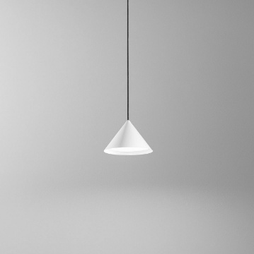Immagine di Sospensione Isola Cucina Cono Bianco Led 3000k Peak Perenz