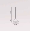 Immagine di Sospensione Isola Cucina Cono Bianco Led 3000k Peak Perenz
