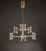 Immagine di Lampadario Con Bracci Oro Candles Led 68w 3000k Dimmerabile Perenz