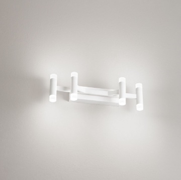 Immagine di Applique Candles 4 Cilindri Bianchi Led 24w 3000k Perenz
