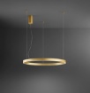 Immagine di Lampadario Ad Anello Oro 100 Cm Etere Led 3000k Dimmerabile Perenz