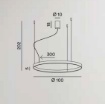 Immagine di Lampadario Ad Anello Oro 100 Cm Etere Led 3000k Dimmerabile Perenz