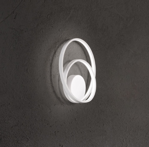 Immagine di Applique Design Curvo Led CCT 28w Ritmo Bianco Perenz
