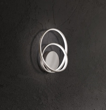 Immagine di Applique Tonda Curva Led 28w CCT Grigio Ritmo Perenz