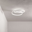 Immagine di Plafoniera Bianca Spirale Led 55w CCT Dimmerabile Ritmo Perenz