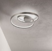 Immagine di Plafoniera Spirale Grigio Led 55w CCT Dimmerabile Ritmo Perenz