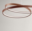 Immagine di Lampadario Led Dimmerabile Ritmo Rosso Cannella 70w CCT Perenz
