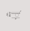 Immagine di Applique Camera da Letto Bacchetta Con Sfera Vetro Snooky Perenz