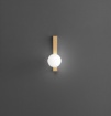 Immagine di Applique Camera da Letto Bacchetta Con Sfera Vetro Snooky Perenz