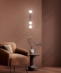 Immagine di Lampada Lineare da Soffitto Con Sfere Vetro Bianco Snooky Perenz