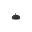 Immagine di Sospensione Rotonda Tiga Cupola Nera 25 cm Per Cucina ACB