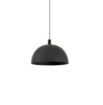Immagine di Lampadario Campana Metallo Nero 35 cm Per Tavolo Tiga ACB