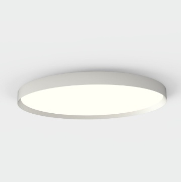 Immagine di Ampia Plafoniera Tonda Minsk 80 cm Bianca Led 70w CCT ACB