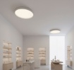 Immagine di Ampia Plafoniera Tonda Minsk 80 cm Bianca Led 70w CCT ACB