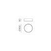 Immagine di Plafoniera Minsk 30cm Rotonda Bianca Led CCT 18w ACB