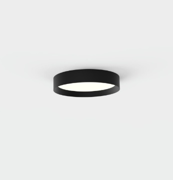 Immagine di Plafoniera Tonda Nera Led CCT 18w Minsk 30cm ACB
