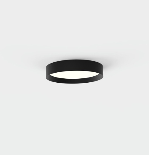 Immagine di Plafoniera Tonda Nera Led CCT 18w Minsk 30cm ACB