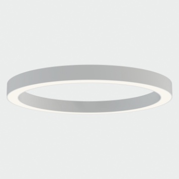 Immagine di Plafoniera Grande Anello 100cm Aliso Bianco Led 86w CCT ACB