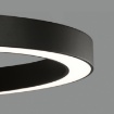 Immagine di Plafoniera Nera Grande Anello 100cm Aliso Led 86w CCT ACB