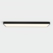 Immagine di Grande Plafoniera Rettangolare Nera 120x30 Turin Led 68w CCT ACB