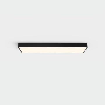 Immagine di Plafoniera Led Rettangolare Turin Nero 90x30 cm Temperatura Selezionabile ACB