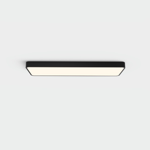 Immagine di Plafoniera Led Rettangolare Turin Nero 90x30 cm Temperatura Selezionabile ACB