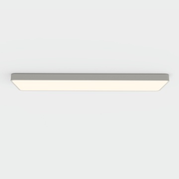 Immagine di Grande Plafoniera Rettangolare 120x30 Bianca Turin Led 68w CCT ACB