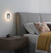 Immagine di Applique Comodino Manat Mini Nichel Con Faretto Led Orientabile ACB