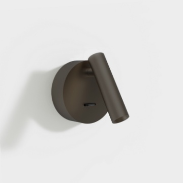 Immagine di Applique Bronzo Compatta Luce Lettura Orientabile Led 3000k Atria Mini ACB