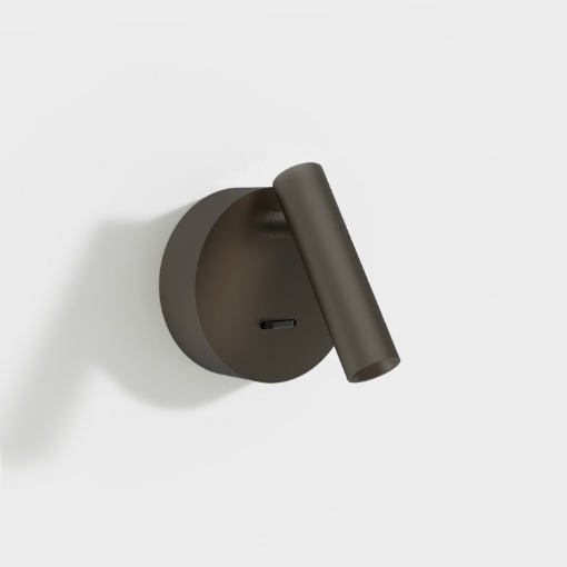 Immagine di Applique Bronzo Compatta Luce Lettura Orientabile Led 3000k Atria Mini ACB