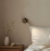Immagine di Applique Bronzo Compatta Luce Lettura Orientabile Led 3000k Atria Mini ACB