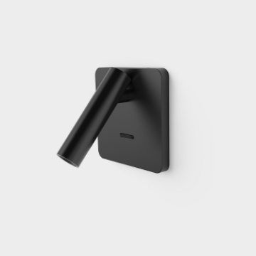 Immagine di Lampada Compatta da Incasso Con Luce Led Orientabile Atria Nero ACB