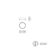 Immagine di Lampada da Incasso Rotonda Isia 33 cm Led CCT 18w ACB