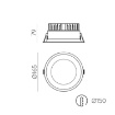 Immagine di Incasso Rotondo Bianco 165mm Led 25w 3000k 4000k Tech IP65 ACB