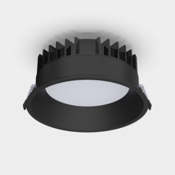 Immagine di Incasso Led Rotondo Tech 210mm Nero CCT 3000k 4000k IP65 ACB