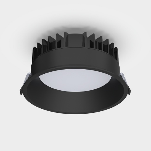 Immagine di Incasso Led Rotondo Tech 210mm Nero CCT 3000k 4000k IP65 ACB